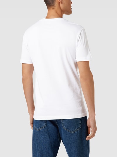 Christian Berg Men T-shirt met labelprint Wit - 5