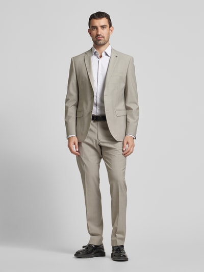 BOSS Slim fit zakelijk overhemd met kentkraag, model 'Hank' Antraciet - 1