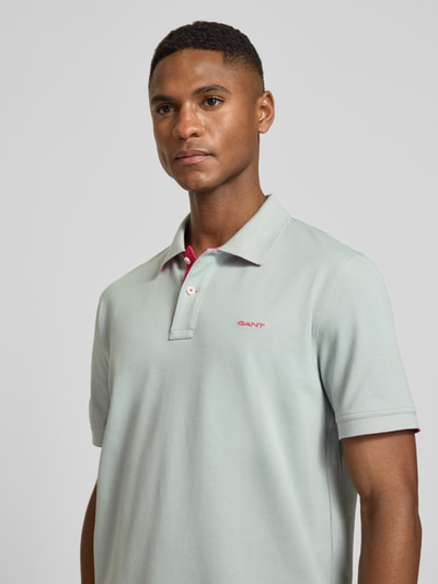 GANT Regular Fit Poloshirt mit Logo-Stitching Hellgrau 3