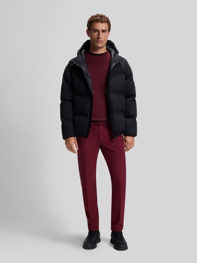BOSS Green Pullover mit Logo-Schriftzug KN_Momentum-X CN Bordeaux 1