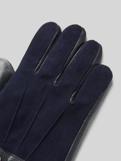 JOOP! Collection Handschuhe aus Ziegenleder mit Riemen und Druckknopfverschluss Black 3