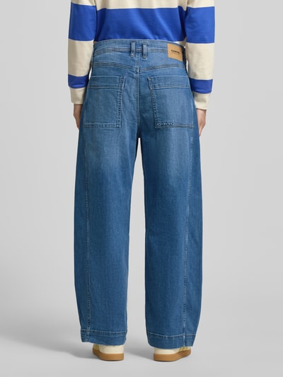 GANG Barrel Fit Jeans mit Label-Detail Modell 'Sina' Blau 5