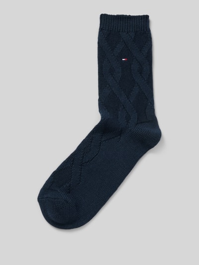 Tommy Hilfiger Socken mit Label-Detail Dunkelblau 1