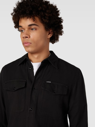 G-Star Raw Slim fit vrijetijdsoverhemd met borstzakken Zwart - 3