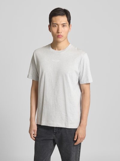 Marc O'Polo Regular Fit T-Shirt aus reiner Baumwolle Silber Melange 4