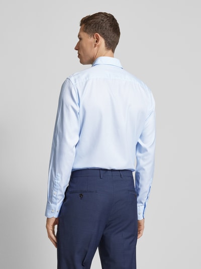 Profuomo Slim fit zakelijk overhemd met haaikraag Bleu - 5