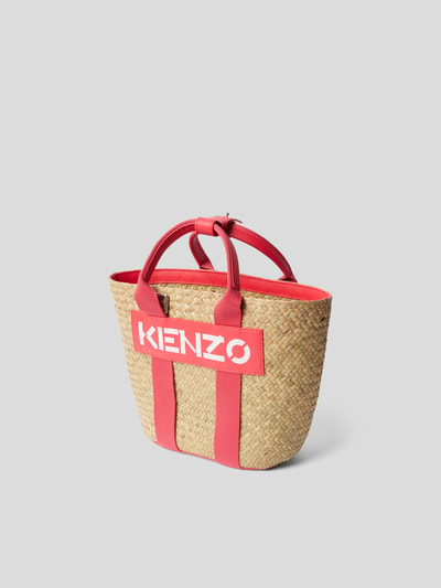 Kenzo Strandtasche mit Label-Print Koralle 2