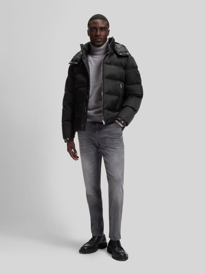 BOSS Regular Fit Daunenjacke mit abnehmbarer Kapuze Black 1