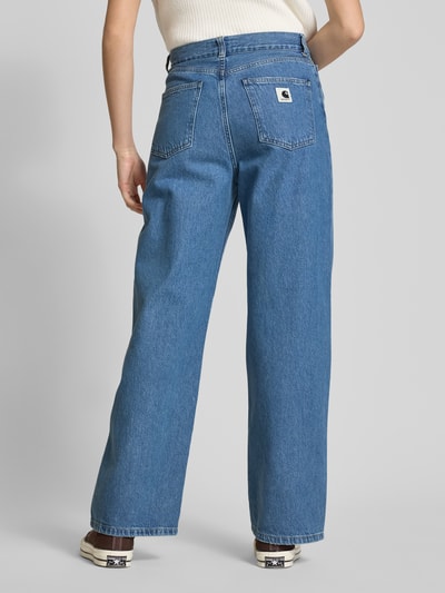 Carhartt Work In Progress High Waist Jeans mit weitem Bein Modell 'Jane' Hellblau 5