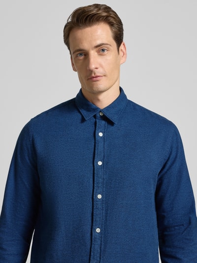 SELECTED HOMME Regular fit vrijetijdsoverhemd van puur katoen, model 'NOAH' Blauw - 3