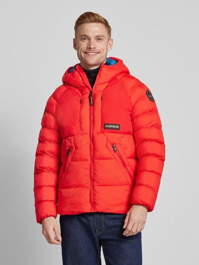 Napapijri Steppjacke mit Kapuze Modell 'MOESA' Rot 4