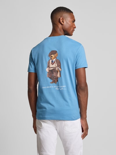 Polo Ralph Lauren T-Shirt mit Brusttasche Hellblau 5