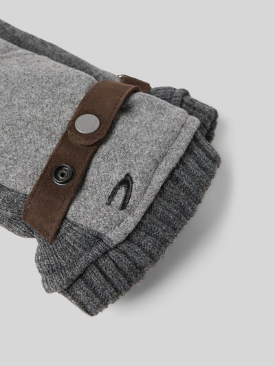 camel active Handschuhe mit Label-Stitching Mittelgrau Melange 2