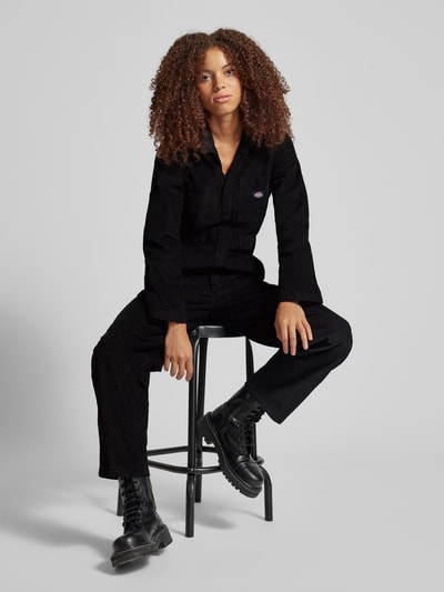 Dickies Jumpsuit mit aufgesetzten Brusttaschen Black 1