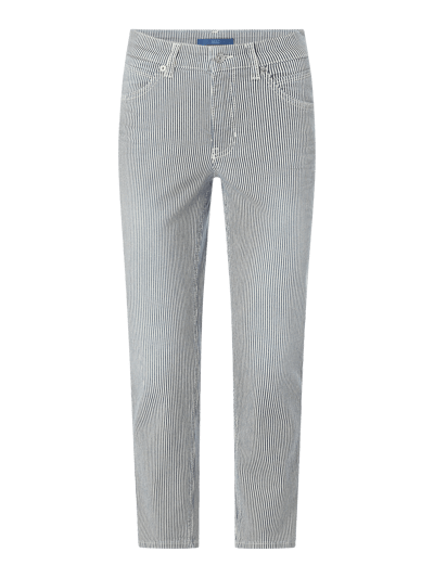 MAC Feminine Fit Jeans mit Stretch-Anteil Modell 'Melanie' Dunkelblau 1