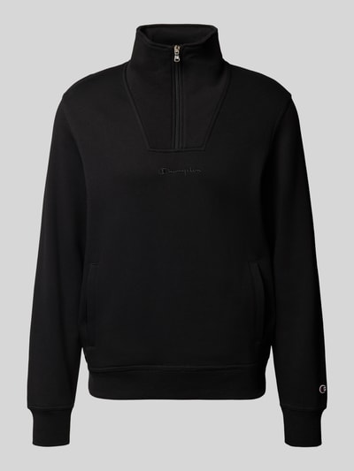 CHAMPION Schipperstrui met logostitching en steekzakken Zwart - 2