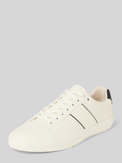 BOSS Sneakers met labeldetail, model 'Aiden' Wit - 1