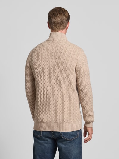 Christian Berg Men Gebreid jack met kasjmier  Beige gemêleerd - 5