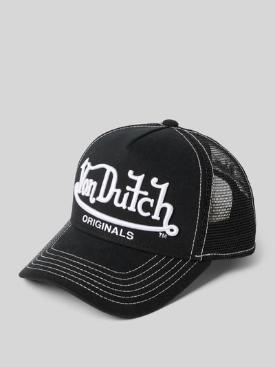 Von Dutch Trucker-Cap mit Label-Stitching Modell 'RIVERSIDE' Black 1