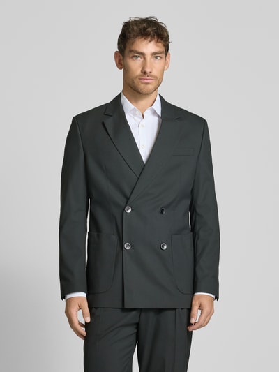 MCNEAL Slim Fit Sakko mit aufgesetzten Eingrifftaschen Black 4