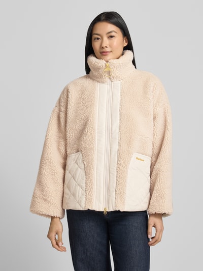 Barbour Oversized Jacke aus Teddy-Fleece  Beige 4