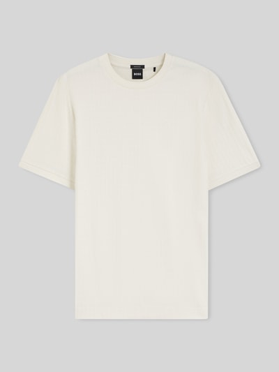 BOSS Regular Fit T-Shirt aus reiner Baumwolle Modell 'H-THOMPSON 321' Offwhite 2