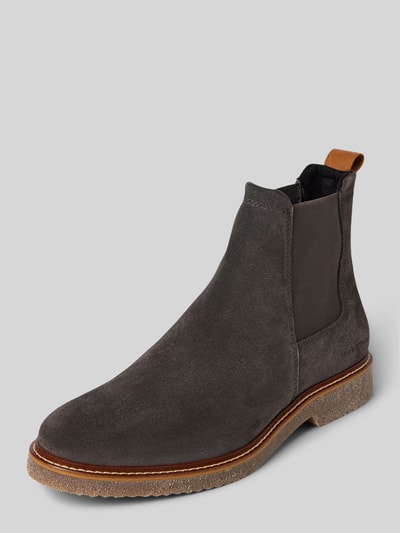 Marc O'Polo Chelsea Boots aus echtem Veloursleder Modell 'LINUS 4B' Anthrazit 1