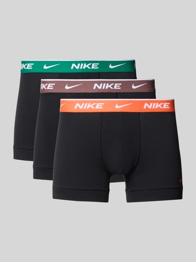 Nike obcisłe bokserki o kroju slim fit z wyhaftowanym logo model 'Essential' Czarny 1