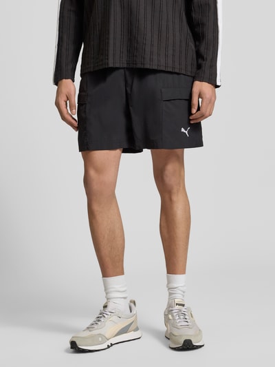 PUMA Performance Relaxed Fit Shorts mit Label-Stitching Black 4