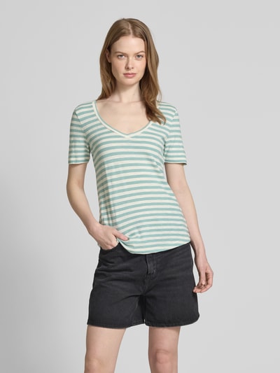 Marc O'Polo Regular fit T-shirt van puur katoen Mintgroen - 4
