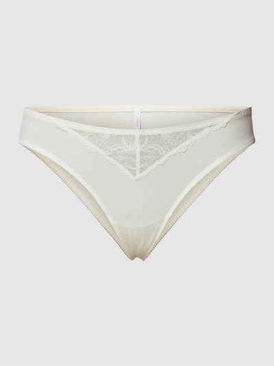 Mey Slip met stretch en kant Ecru - 2