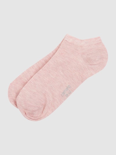 camano Sneakersocken aus Viskosemischung im 2er-Pack Rose Melange 1