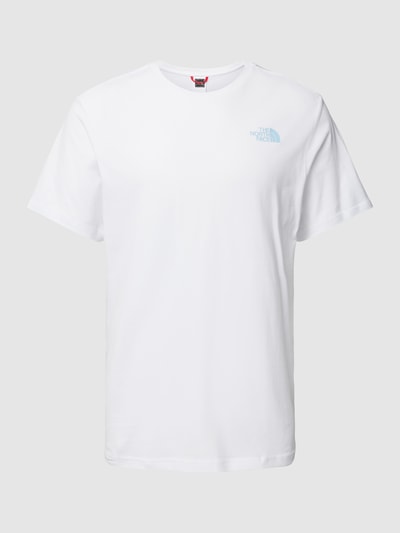 The North Face T-shirt z nadrukiem z logo model ‘FLAG’ Biały 2