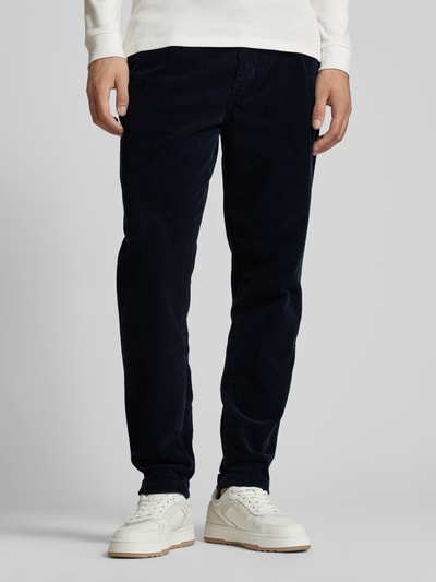 Tommy Hilfiger Regular fit broek met fijne corduroy Marineblauw - 4