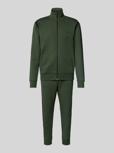 BOSS Green Dres ze stójką Ciemnozielony 2