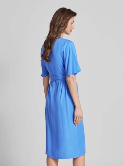 Armedangels Midi-jurk met strikceintuur, model 'NATAALE' Blauw - 5