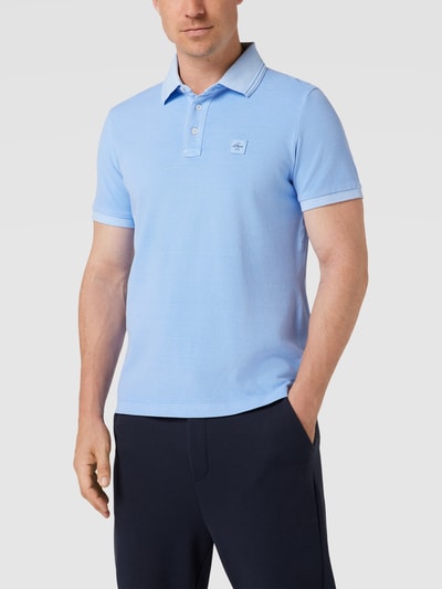 s.Oliver RED LABEL Poloshirt mit Label-Patch Hellblau 4