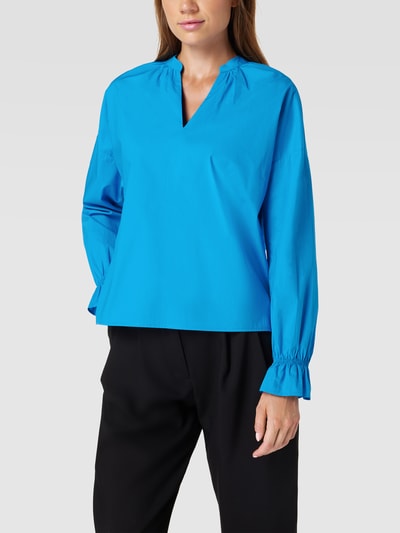 Christian Berg Woman Bluse mit V-Ausschnitt Blau 4