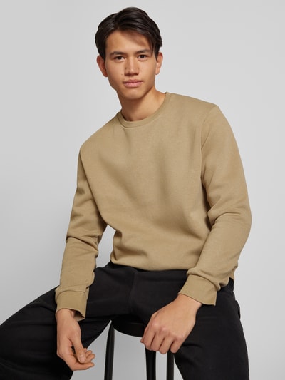 Jack & Jones Sweatshirt mit Rundhalsausschnitt Modell 'BRADLEY' Beige 3