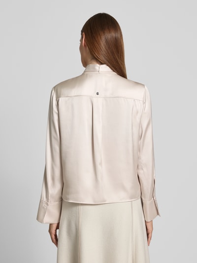 Marc Cain Regular Fit Schluppenbluse mit verdeckter Knopfleiste Sand 5
