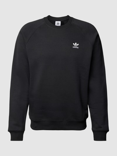 adidas Originals Sweatshirt met ronde hals en labelstitching Zwart - 2