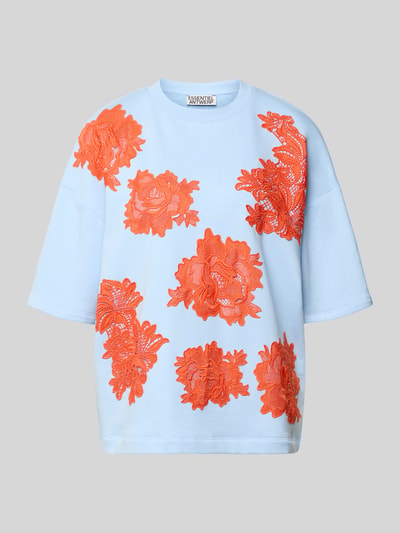 Essentiel Antwerp Bluza o kroju oversized z mieszanka bawełny model 'JISTA' Jasnoniebieski 2