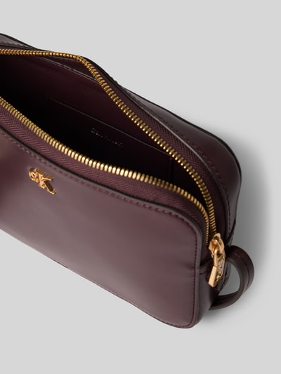 CK Calvin Klein Torebka z aplikacją z logo Bordowy 5