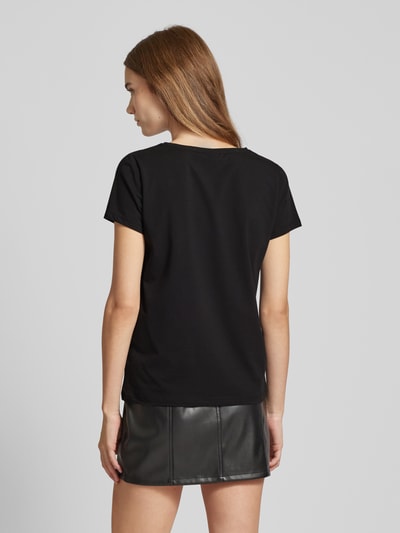 Pieces T-Shirt mit Motiv- und Statement-Print Black 5