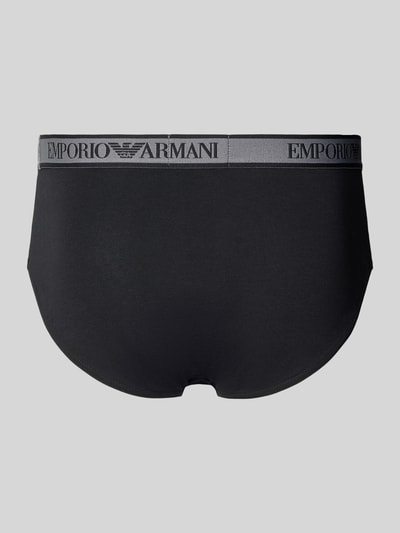 Emporio Armani Slip mit Label-Bund im 3er-Pack Black 3