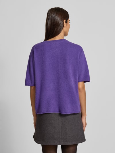 0039 Italy Strickshirt aus Kaschmir-Mix Modell 'Ines' Violett 5