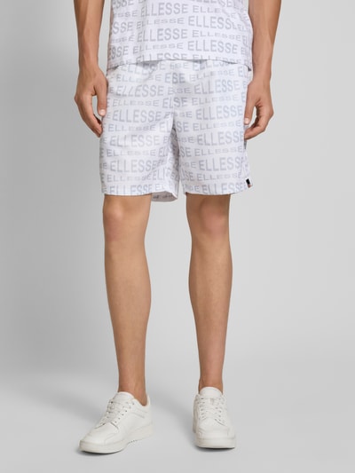 Ellesse Regular Fit Shorts mit Tunnelzug Modell 'DISTORTA' Weiss 4