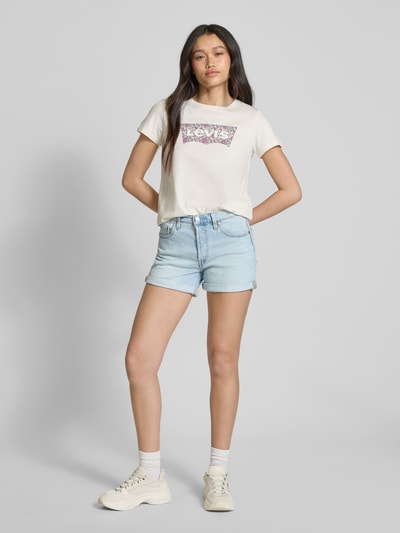 Levi's® Korte regular fit jeans in 5-pocketmodel, model '501®' Lichtblauw - 1