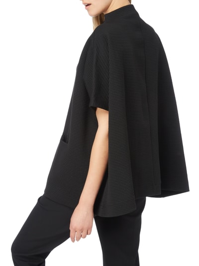 OPUS Poncho aus Sweat Black 4