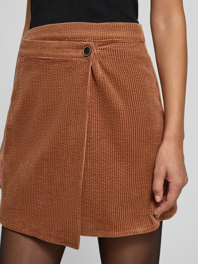Gestuz Wikkelrok van corduroy, model 'cortes' Camel - 3